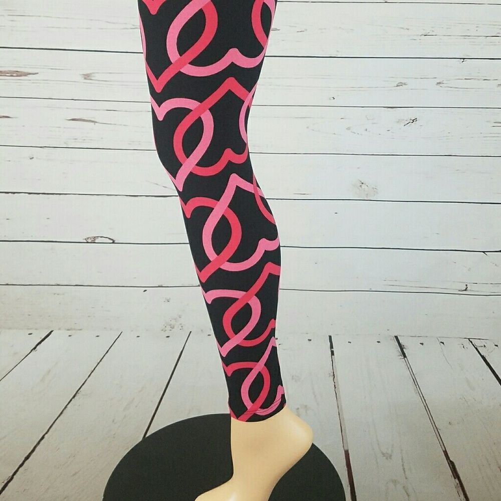 Lularoe Hearts One Size Leggings Unicorns